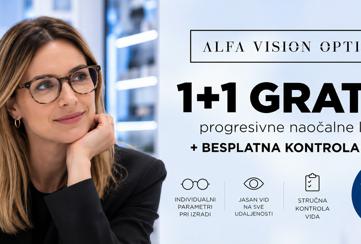 Uz jedne kupljene progresivne naočale, dobivate dodatan par progresivnih naočalnih leća